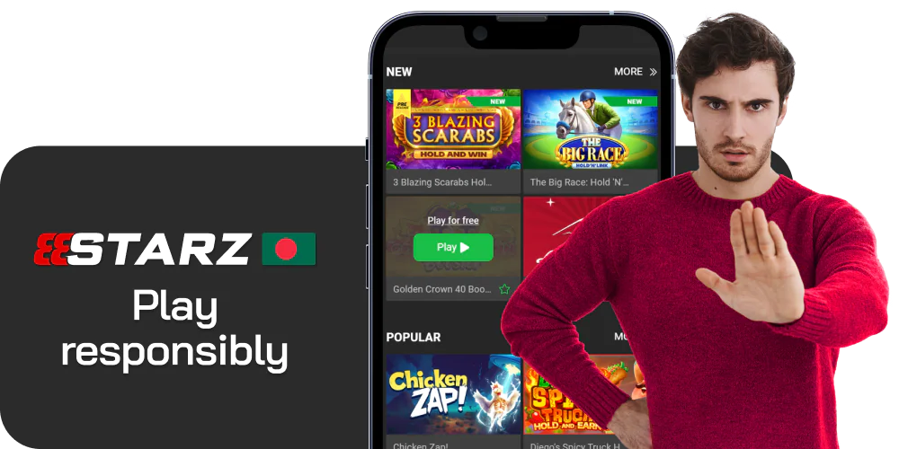 Responsible gaming at 888starz in Bangladesh